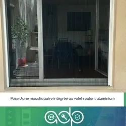 Moustiquaire intégrée au volet roulant — ADP Habitat, réalisation à Lyon