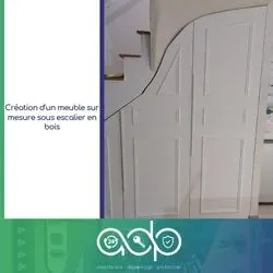 Meuble de rangement sous escalier — ADP Habitat, réalisation à Lyon